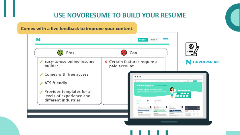 Resources to build your resume_Novoresume