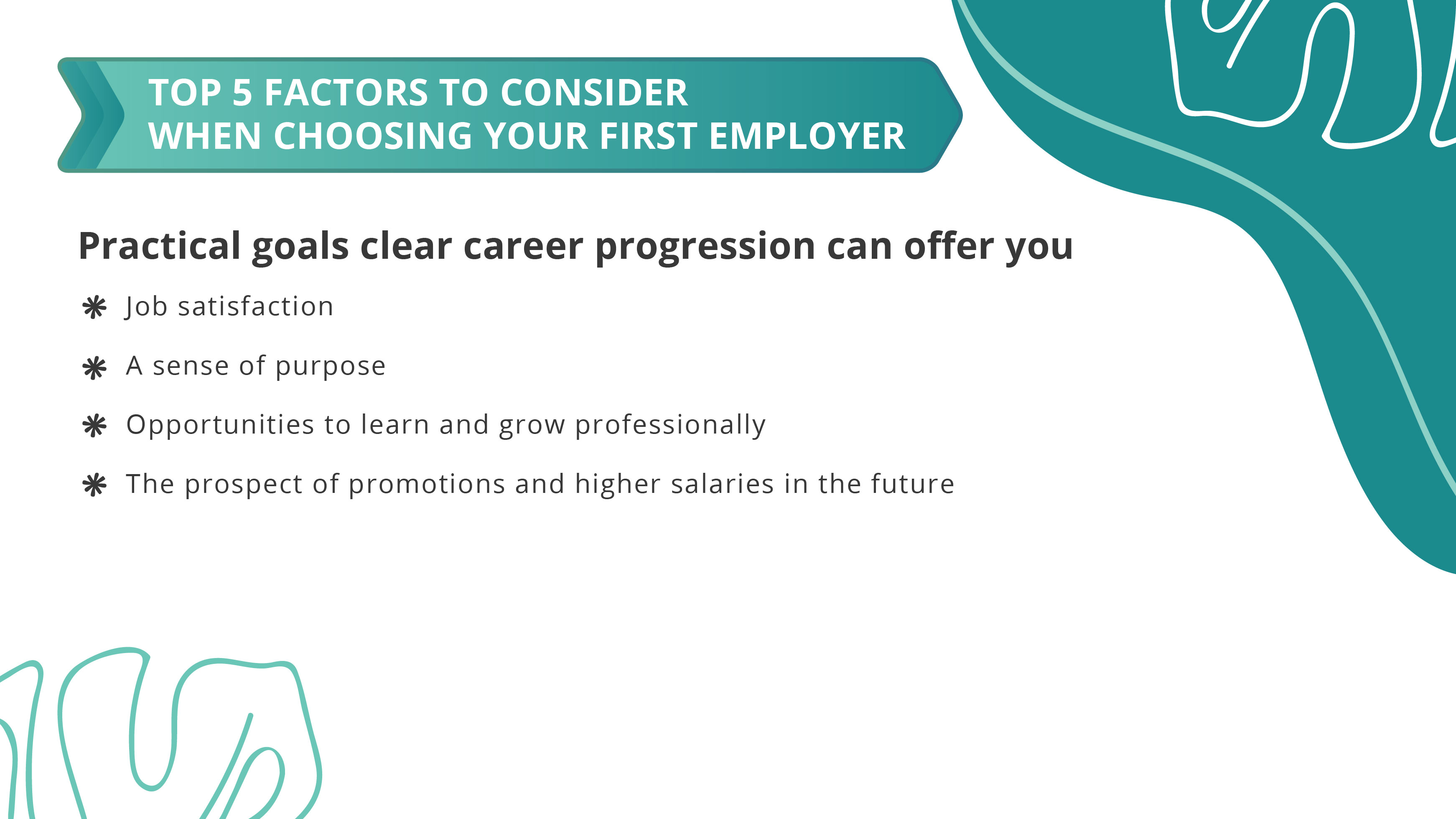 Top 5 Factors to Consider When Choosing Your First Employer_02_ Practical goals clear career progression can offer you